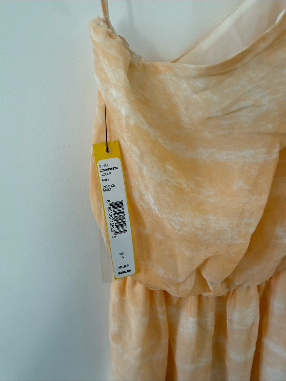 Alice + Olivia one shoulder maxi dress